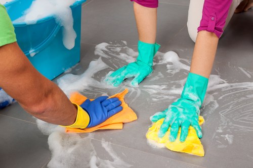 Person using a screen reader on a Kingston carpet cleaning accessibility page